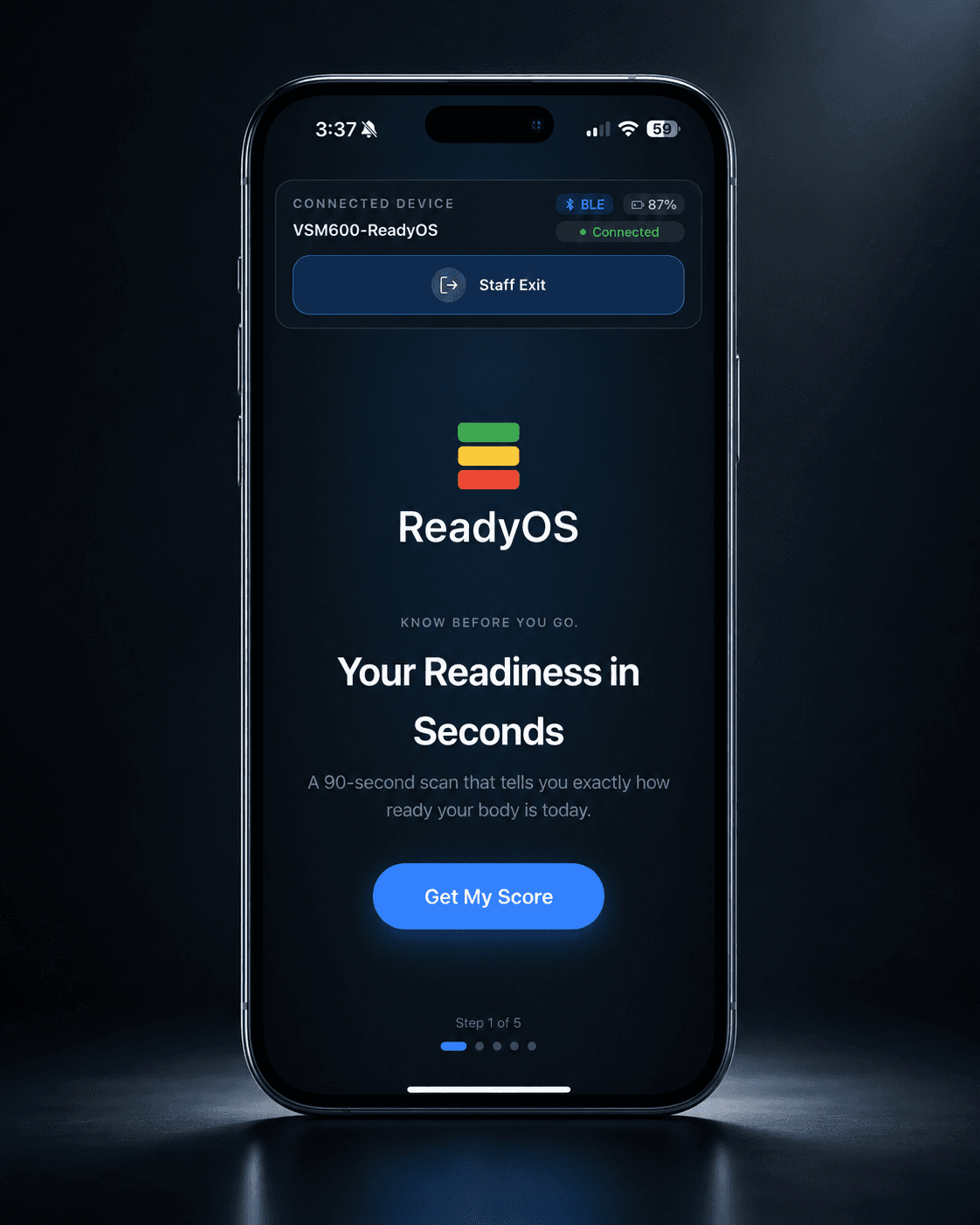 ReadyOS mobile app screen preview